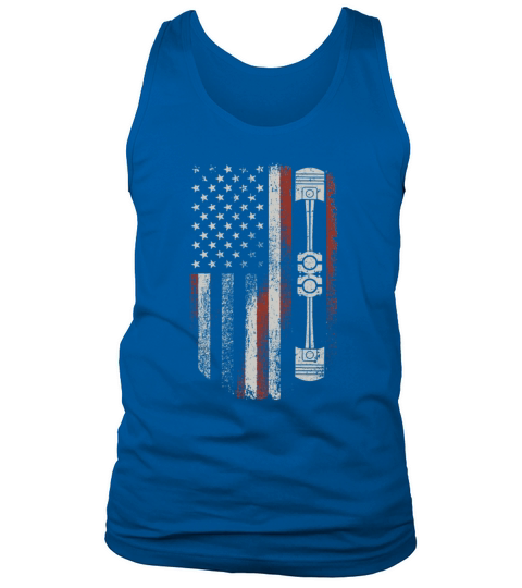 Vintage Patriotic American Flag Piston Tank Top Unisex