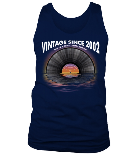 Vintage since 2002 Retro Disco Music Vintage Tank Top Unisex