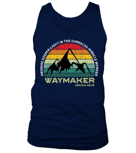 Waymaker Promise Keeper Miracle Worker Christian Tank Top Unisex