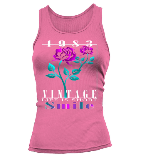 1983 Born Vintage Rose Gift Tank top Woman