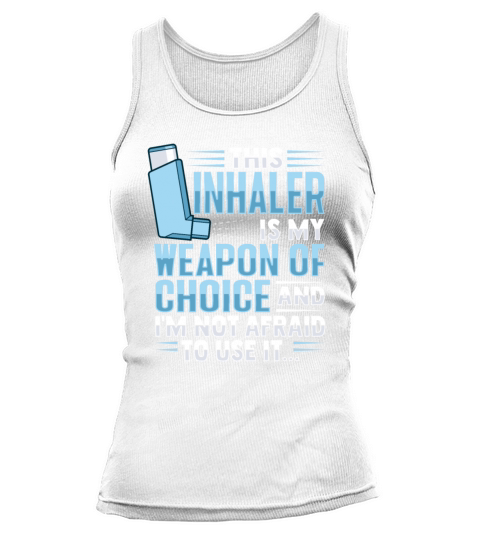 Albuterol Asthma Inhaler Design for an Asthmatic Tank top Woman