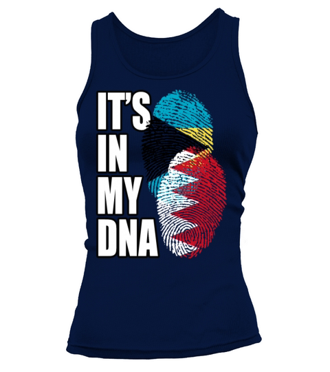 Bahraini And Bahamian Mix Heritage DNA Flag Tank top Woman