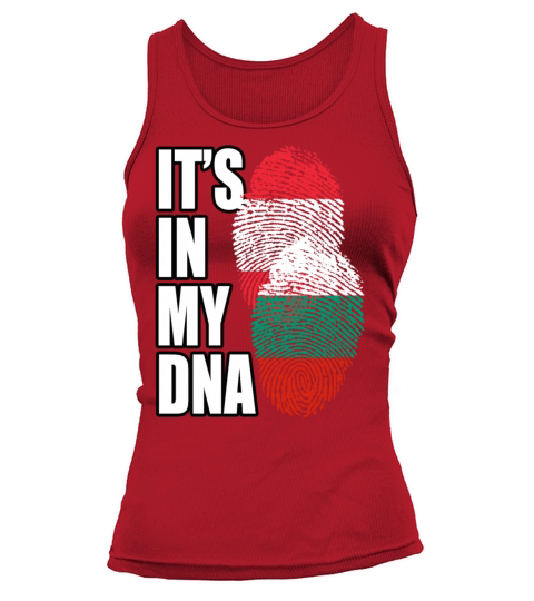 Bulgarian And Austrian Mix Heritage DNA Flag Tank top Woman