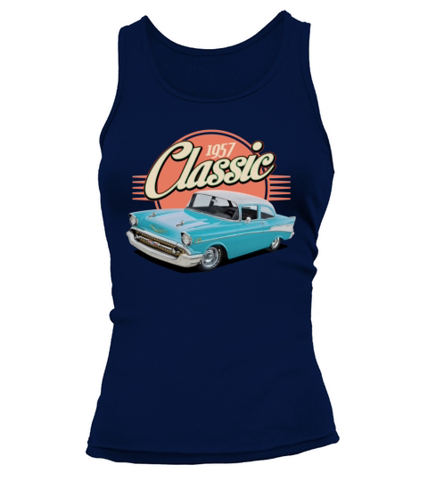 Classic 1957 Blue Car Tank top Woman