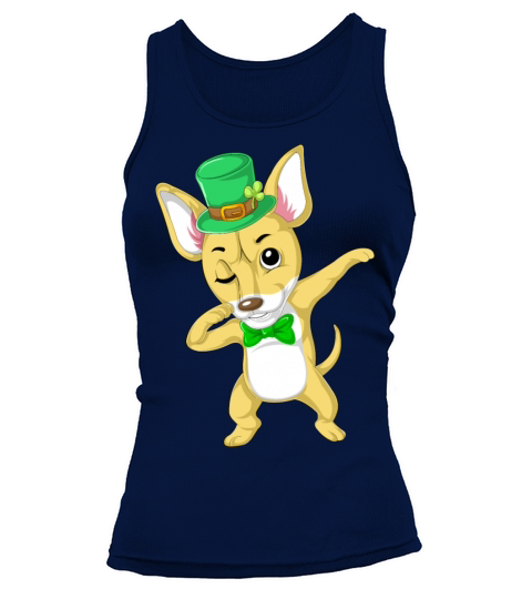 dabbing chihuahua st patricks day Tank top Woman
