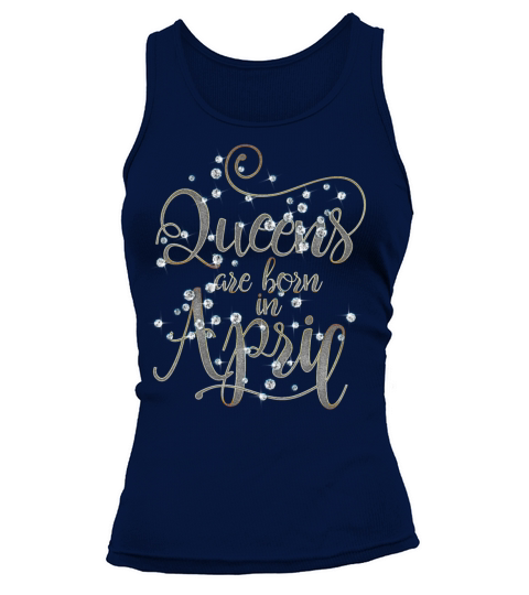 Funny Bday Party Queens Are Born in April Vintage Tank top Woman