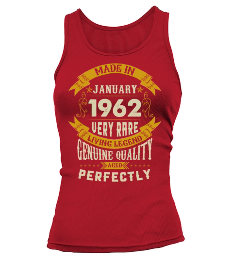 January 1962 Vintage Birthday Present Tank top Woman