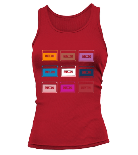 retro mix cassettes style vintage shirt Tank top Woman