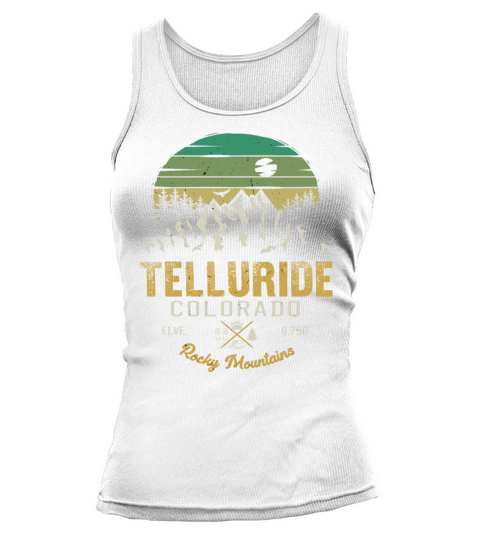 Telluride Colorado vintage retro Tank top Woman