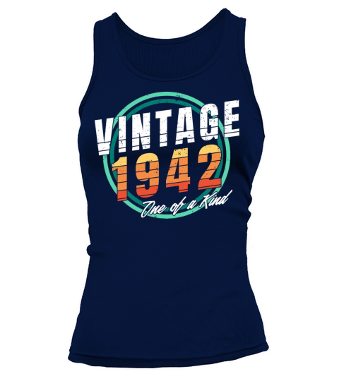 Vintage 1942 Shirt for Men Women 81 Year Old 81st Tank top Woman