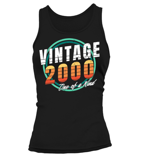 Vintage 2000 Shirt for Men Women 23 Year Old 23rd Tank top Woman