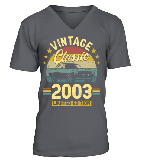 Classic 2003 20 Years Old Vintage 20th Birthday V-Neck T-shirt