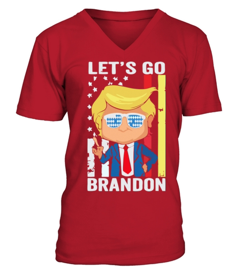 Go Trump Brandon V-Neck T-shirt