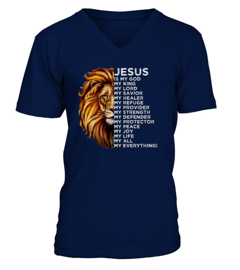 Jesus Is My Everything - Christian Quotes V-Neck T-shirt