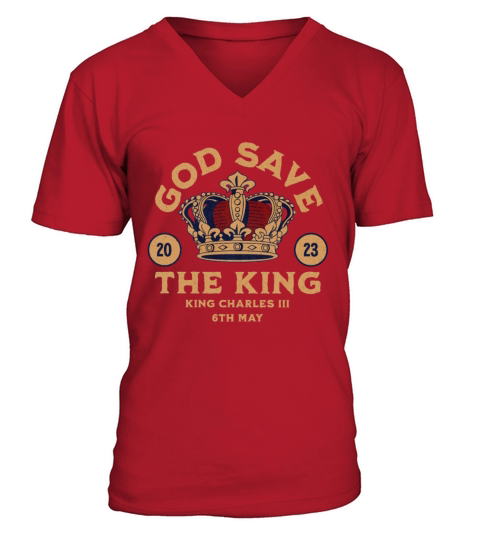 King Charles III Coronation 2023 V-Neck T-shirt