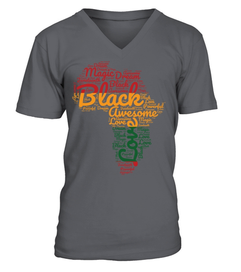 Pride Black History Mounth Proud African American V-Neck T-shirt