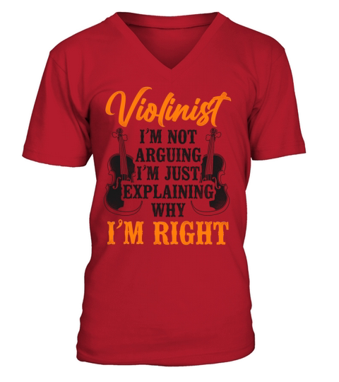 Violin Violinist Vintage Violinist V-Neck T-shirt