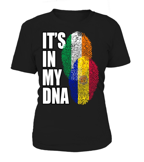 Andorran And Irish Mix Heritage DNA Flag Women's T-Shirt