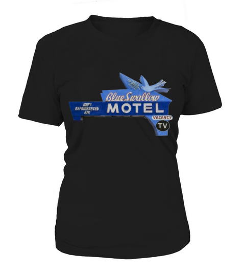 Blue Swallow Motel Route 66 Neon Tucumcari NM Women's T-Shirt