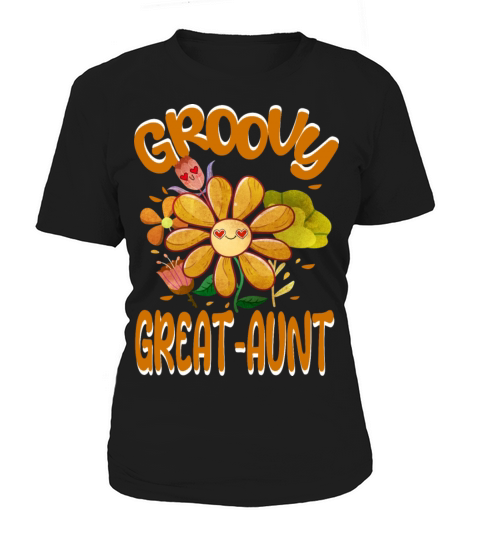Groovy Great-Aunt Family Matching Vintage Family Women's T-Shirt
