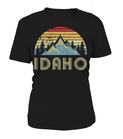 Idaho Retro Vintage Mountains Cam G Hiking Women's T-Shirt