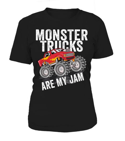 Monster Trucks Are My Jam Vintage Retro Women's T-Shirt