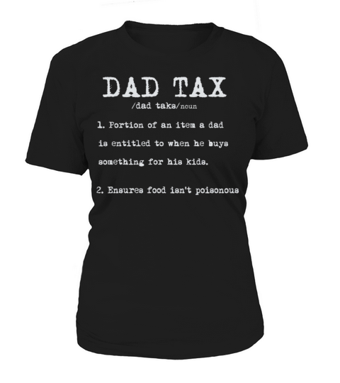 Vintage Dad Tax Definition Men Funny Fathers Day Women's T-Shirt