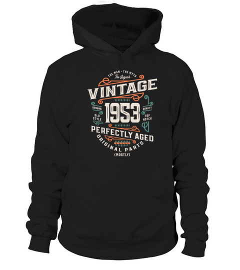70 Years Old Vintage 1953 Man Myth Legend 70th Hoodie Unisex