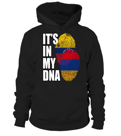 Armenian And Venezuelan Mix Heritage DNA Flag Hoodie Unisex