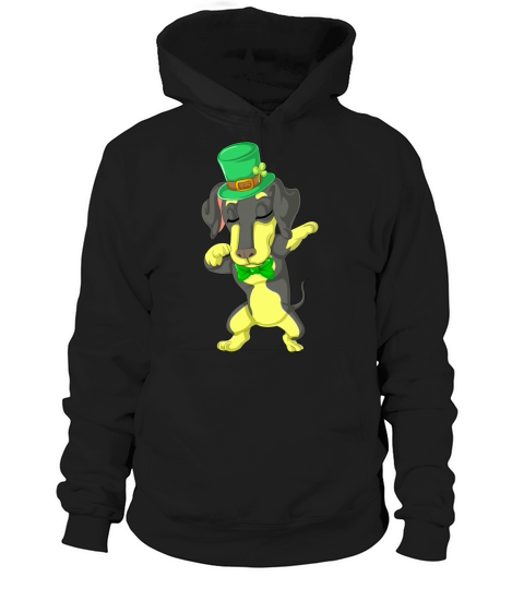 dabbing daschund st patricks day Hoodie Unisex