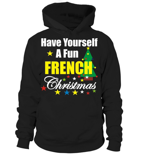 Funny French Christmas Tree Hoodie Unisex