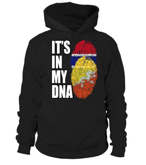 Gambian And Bhutanese Mix Heritage DNA Flag Hoodie Unisex