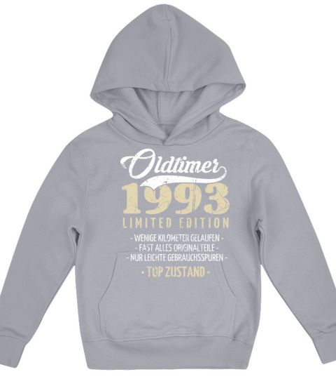 30th Birthday Vintage 1993 Kids Hoodie