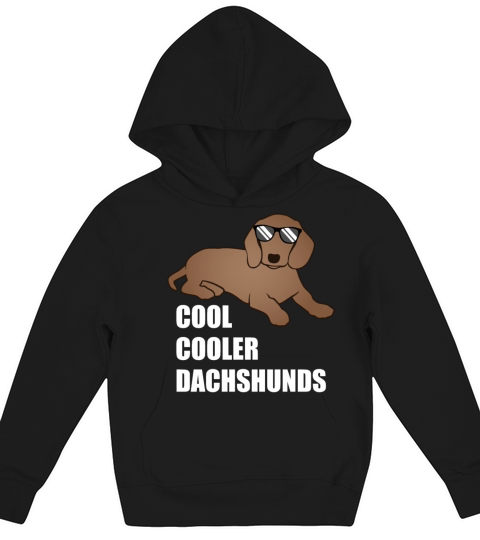Cool Dachshund Badger Dog Lover Gift Kids Hoodie