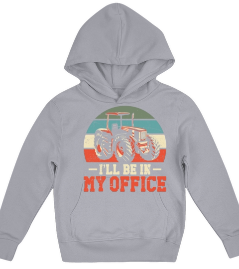 Farming Farmer Vintage Tractor Kids Hoodie