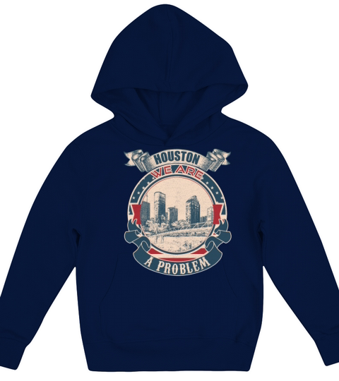 Houston we are a problem vintage Kids Hoodie