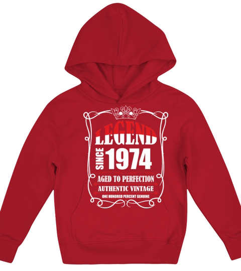 Legend since 1974 Aged to Perfection Authentic Vin Kids Hoodie