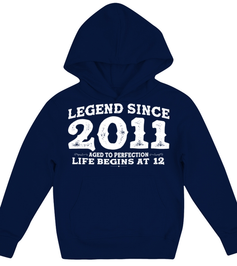 Legend Since 2011 12 Year of Perfection - 12nd Kids Hoodie