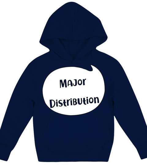 Major Distribution Quote Bubble Minimalist Typogra Kids Hoodie