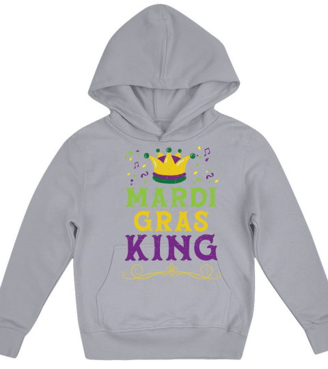 Mardi Gras King New Orleans Louisiana Parade Kids Hoodie