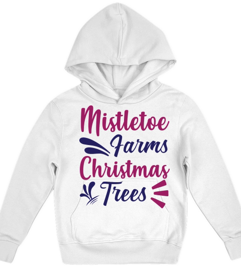 Mistletoe Farms Christmas Trees Kids Hoodie