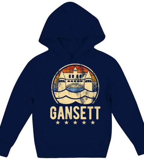 Narragansett - Rhode Island Gansett Retro Vintage Kids Hoodie