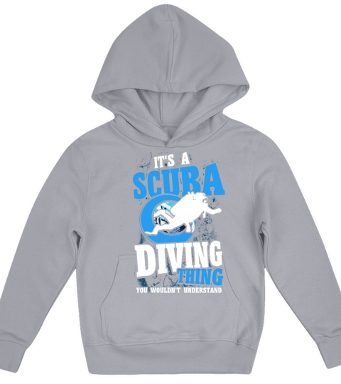 Scuba Diving Gift Underwater Lover Scuba Diver Kids Hoodie