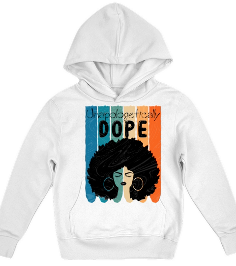 Unapologetically Dope Black History Month African Kids Hoodie