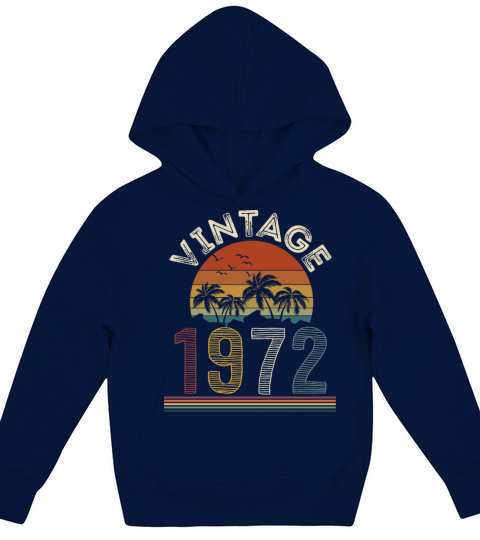 Vintage 1972 Kids Hoodie