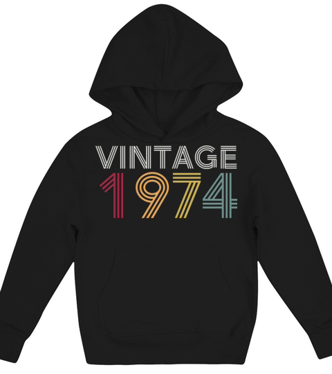 Vintage 1974 Kids Hoodie