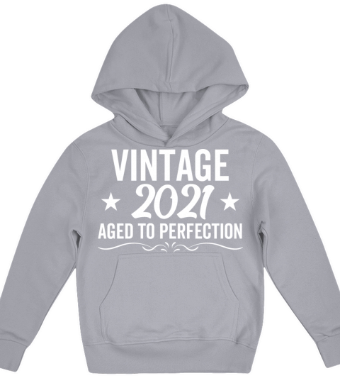 Vintage 2021 Aged To Perfection Kids Hoodie
