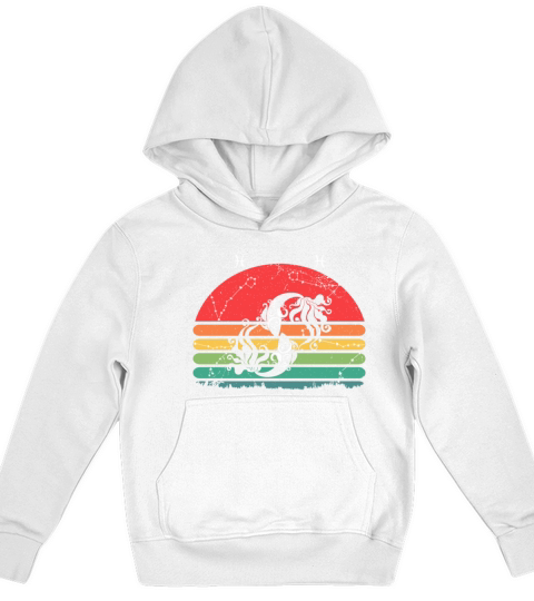 Zodiac Pisces Star Sign Kids Hoodie
