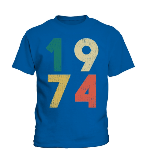 1974 Vintage Birthday Retro Kids T-Shirt