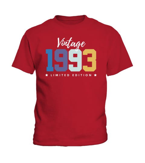 30 Years Vintage 1993 Retro 30th Birthday Kids T-Shirt